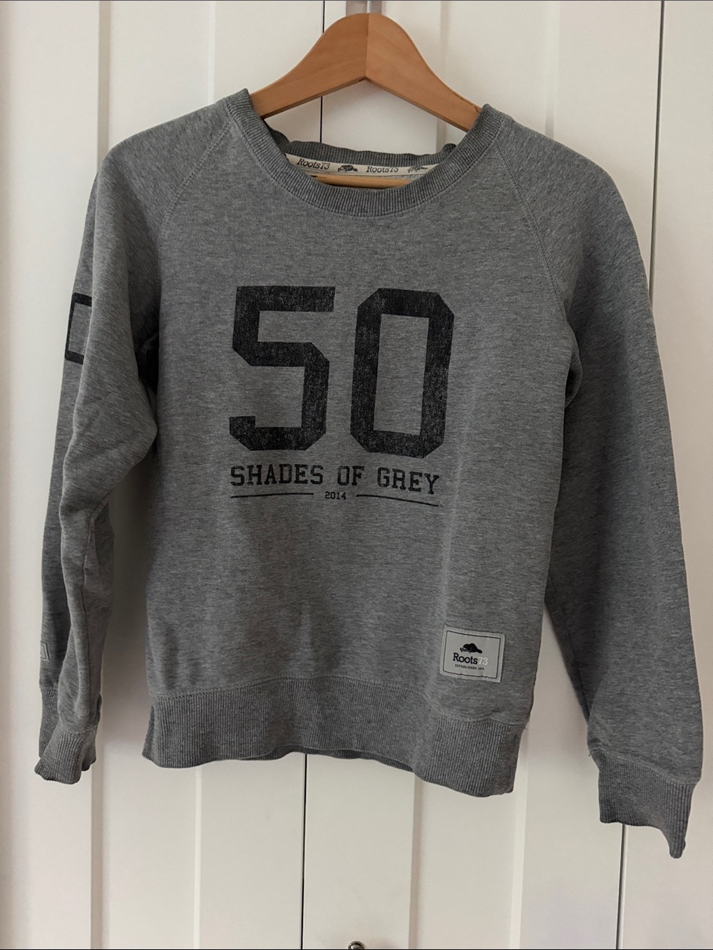 Fifty Shades of Grey crew Women’s Grey Crewneck Sweatshirt with Black